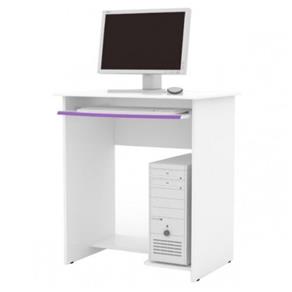 Escrivaninha / Mesa para Computador Prática - Branco/Lilás - EJ Móveis - LILÁS
