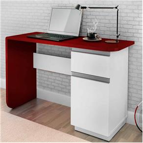 Escrivaninha Office Click 1 Porta 1 Gaveta - Vermelho Carne