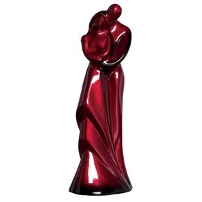 Escultura de Cerâmica Casal Carinhoso II - Vermelho
