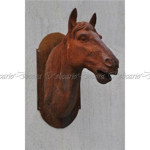 Escultura para Parede Cabeça de Cavalo (85Cm)