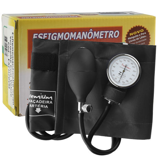 Esfigmomanômetro Nylon Preto com Velcro