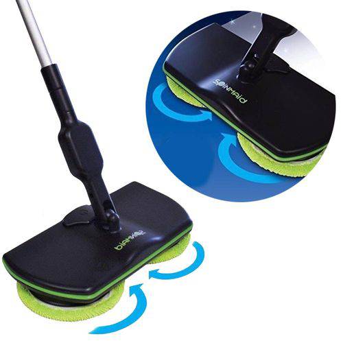 Esfregao Eletrico de Limpeza Mop Recarregavel Rotacao Rodo Spin Sem Fio Casa Banheiro (34212)