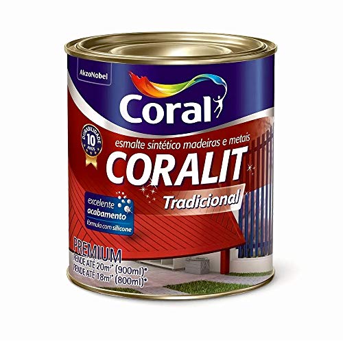 Esmalte Coralit 112,5ml Brilhante Preto