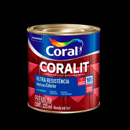Esmalte Coralit Ultra Resistência 225ml Preto