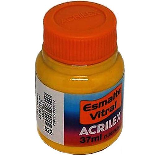 Esmalte Vitral Acrilex Amarelo 37ml
