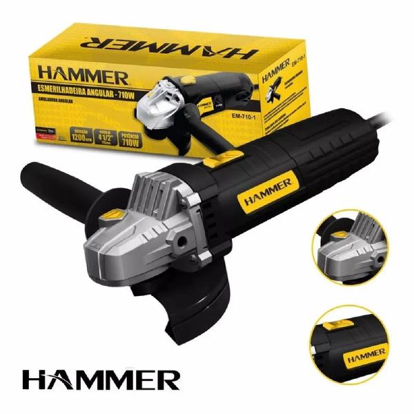 Esmerilhadeira Hammer 4.1/2 Polegadas 220V 710W
