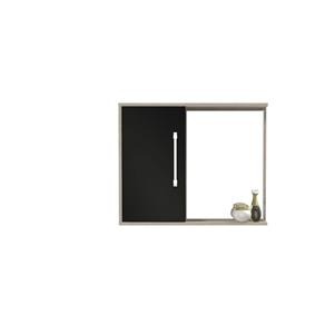 Espelheira Banheiro Cerocha Centauri 60cm Belin - Preto