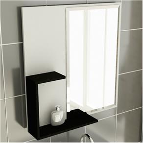 Espelheira de Banheiro 23 Quadrada 60 Cm - Preto