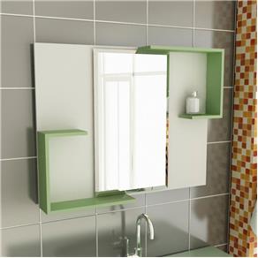 Espelheira de Banheiro Retangular 80 Cm - Verde Claro