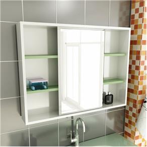Espelheira de Banheiro 22 Retangular 80 Cm - Verde Musgo