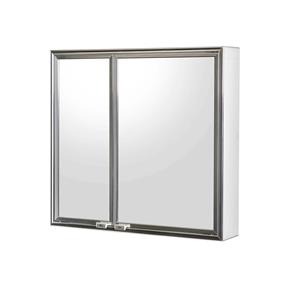 Espelheira de Sobrepor Cristal 1108-8 52,2x48,5cm Branco