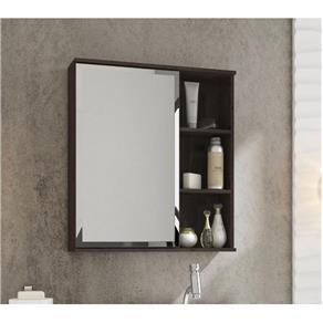 Espelheira para Banheiro 100% MDF Treviso 56 Cm Café - Mgm - Marrom