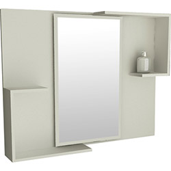 Espelheira para Banheiro 1575 (60x78x12cm) Branco - Tomdo