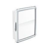 Espelheira para Banheiro em ABS Branco / Cromado