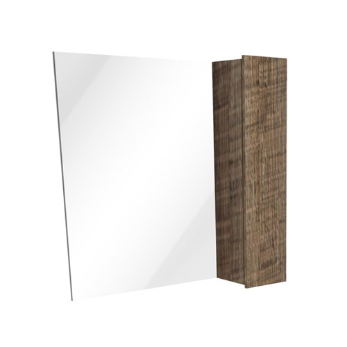 Tudo sobre 'Espelheira para Banheiro Madeira Antique Wood 55x60cm Sobrepor Rennes Venturi'