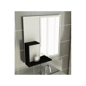 Espelheira para Banheiro Modelo 23 60 Cm Tomdo - Preto