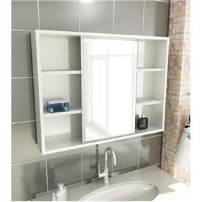 Espelheira para Banheiro Modelo 22 80 Cm Tomdo - Branco