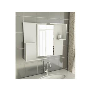 Espelheira para Banheiro Modelo 23 80 Cm Tomdo - Branco