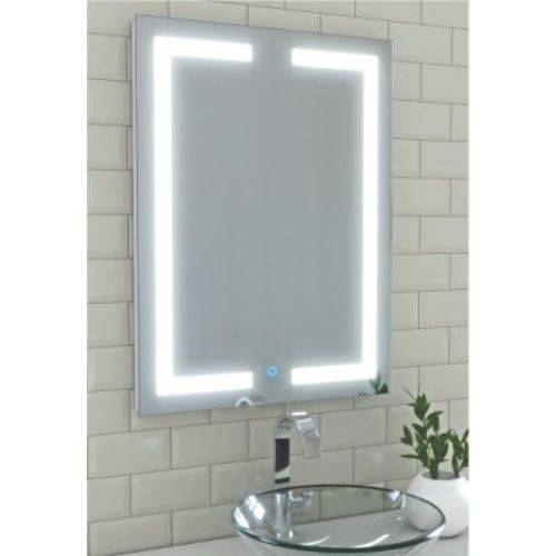 Tudo sobre 'Espelho 80x60 C/ Iluminação Led e Botão Touch Screen | Ideal Banheiro Camarim Sala Maquiagem Quarto'