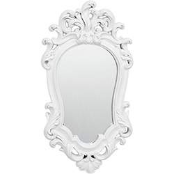 Espelho Cd0068B (38,5x21x2cm) Resina Branco - BTC