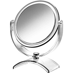 Espelho Cosmético de Mesa com Lente Aumento - Miroir - CrysBel
