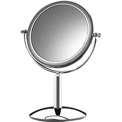 Espelho Cosmético de Mesa com Lente de Aumento - Platine - CrysBel