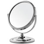 Espelho de Aumento Dupla Face Basic 3x - Cromado - G-Life