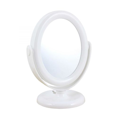 Espelho de Bancada Dupla Face Branco Jacki Design
