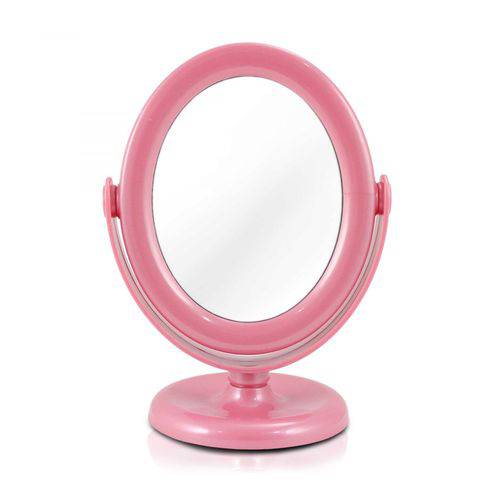 Espelho de Bancada Dupla Face Rosa Jacki Design
