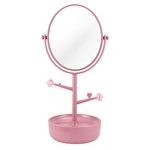 Espelho de Mesa com Suporte Rosa Awa17151-Rs Jacki Design