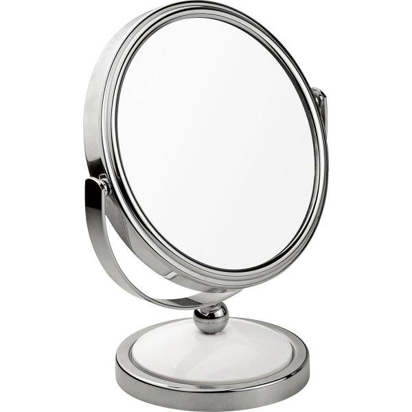 Espelho de Mesa Dupla Face com Aumento Classic 8483 Mor