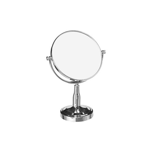 Espelho De Mesa Dupla Face Redondo 6 Com Pedestal 18cm Wellmix