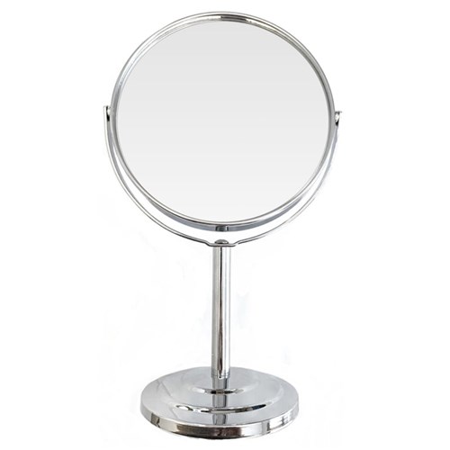 Espelho de Mesa Maquiagem 16Cm Suporte Giratório Aumento 3X