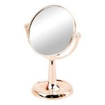 Espelho de Mesa Maquiagem com Aumento e Suporte Giratório