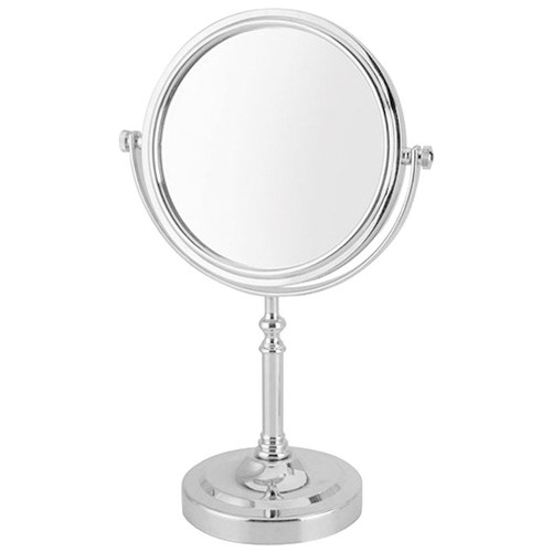 Espelho de Mesa 2X Dupla Face Redondo com Pedestal Unyhome