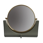 Espelho De Resina E Metal Dourado 25cm X 7cm X 24cm
