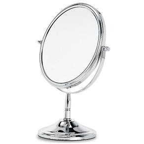 Espelho Dupla Face para Bancada 16x25cm Aço Cromado 1937/101 - Brinox Prata - 19 X 27 CM