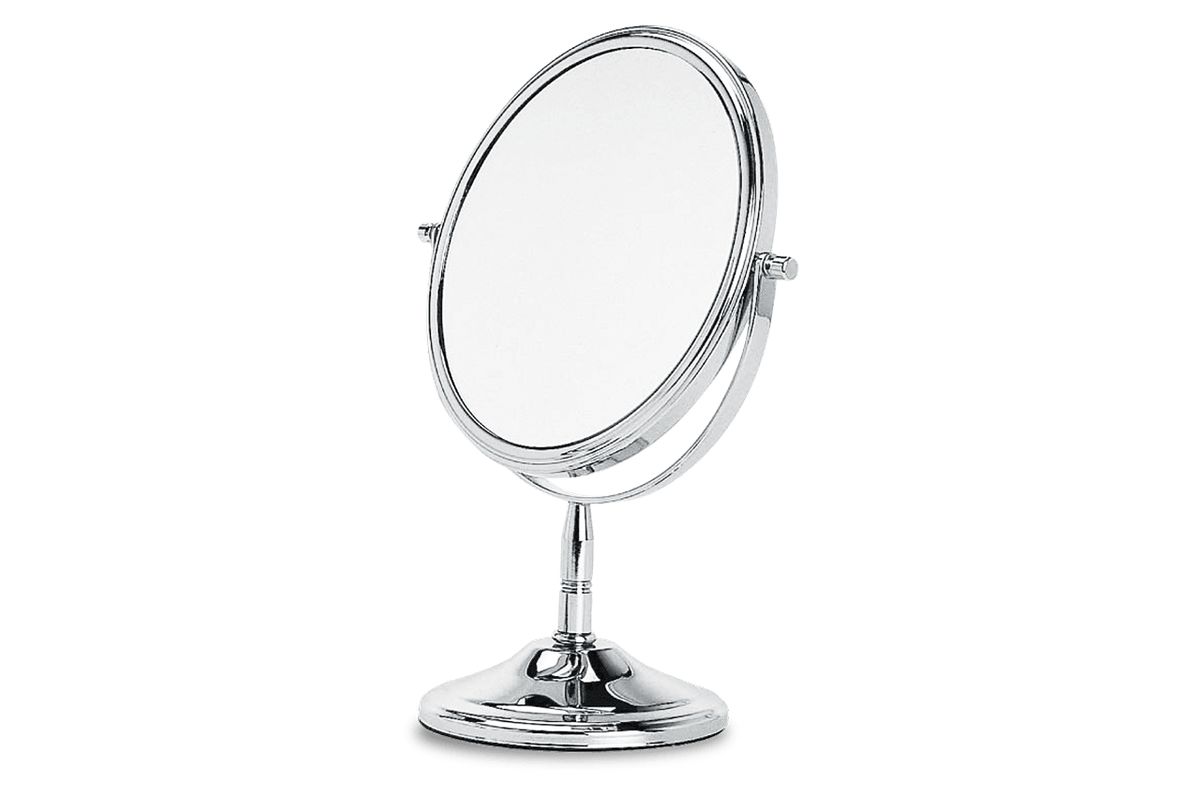 Espelho Dupla Face para Bancada Ø 16,5 X 25 Cm