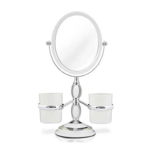 Espelho Jacki Design Bancada Suportes Laterais Awa16125-BR Branco
