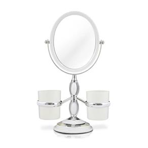 Espelho Jacki Design de Bancada Suportes Laterais Awa17139 - Branco