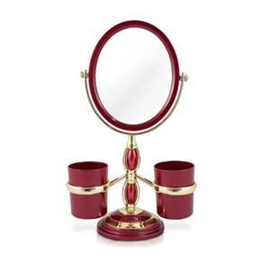 Espelho Jacki Design de Bancada Suportes Laterais Awa17139 - Vermelho