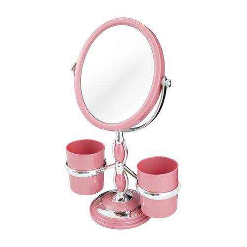 Espelho Mesa Maquiagem 5X Aumento Awa16125 - Jacki Design - Branco