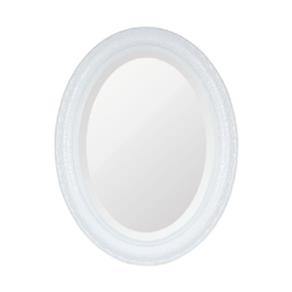 Espelho Oval Bisotê Branco Puro - G