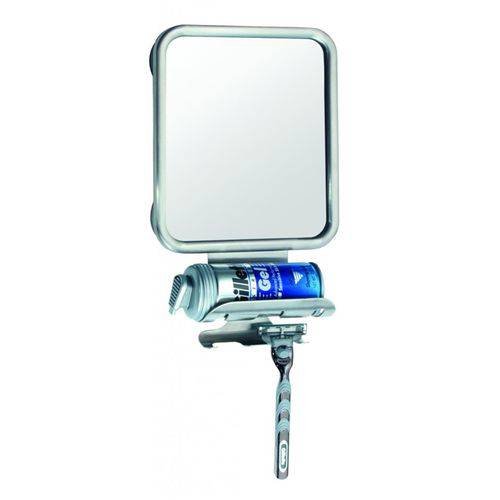 Espelho para Box de Banheiro Antiembaçante para Barbear Aço Inox