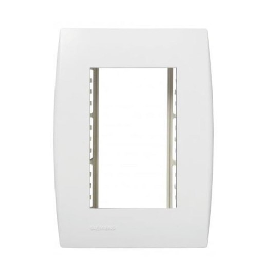 Espelho Placa 4X2 para 3 Módulos Ilus Siemens Branco Nfe