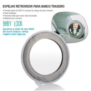 Espelho Retrovisor para Banco Traseiro Baby Look - Multikids Baby Bb181 Espelho Retrovisor para Banco Traseiro Baby Look