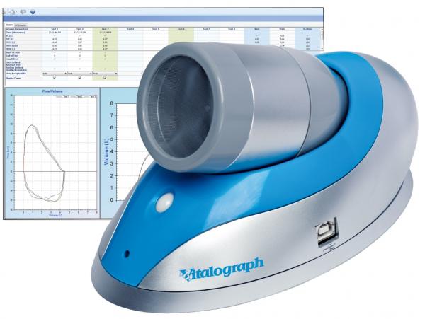 Espirometro Vitalograph Pneumotrac Software Spirotrac Pneumotacografo Colmeia de Prata