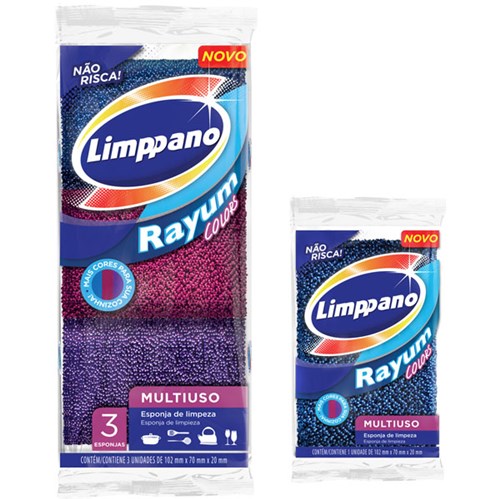 Tudo sobre 'Esponja Limppano Multiuso Rayum Colors - 36501'