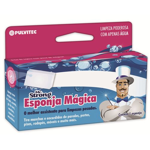 Esponja Mágica Mr. Strong Limpeza com Água C/2un