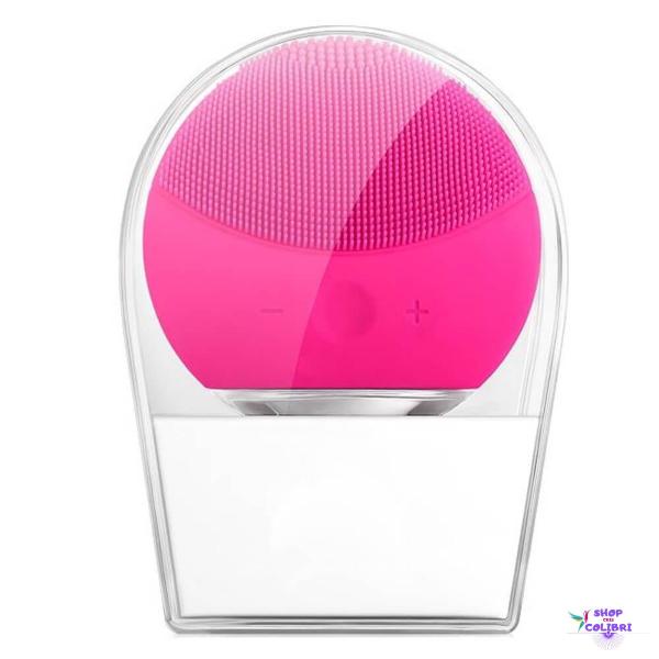 Esponja Massageadora Elétrica para Limpeza Facial Pink - Forever
